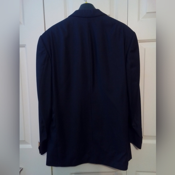 Vitale Barberis Canonico dark blue dinner jacket, wool, 42R, Immaculate! - Picture 3 of 9
